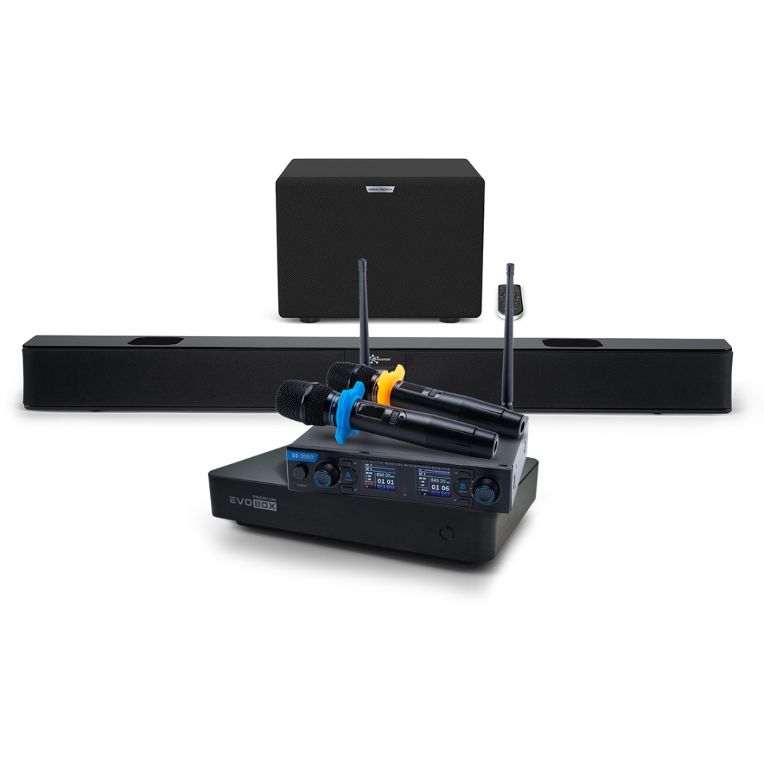 Hi-End караоке-система EVOBOX Premium + EvoSoundBar (саундбар с караоке) в Жуковском