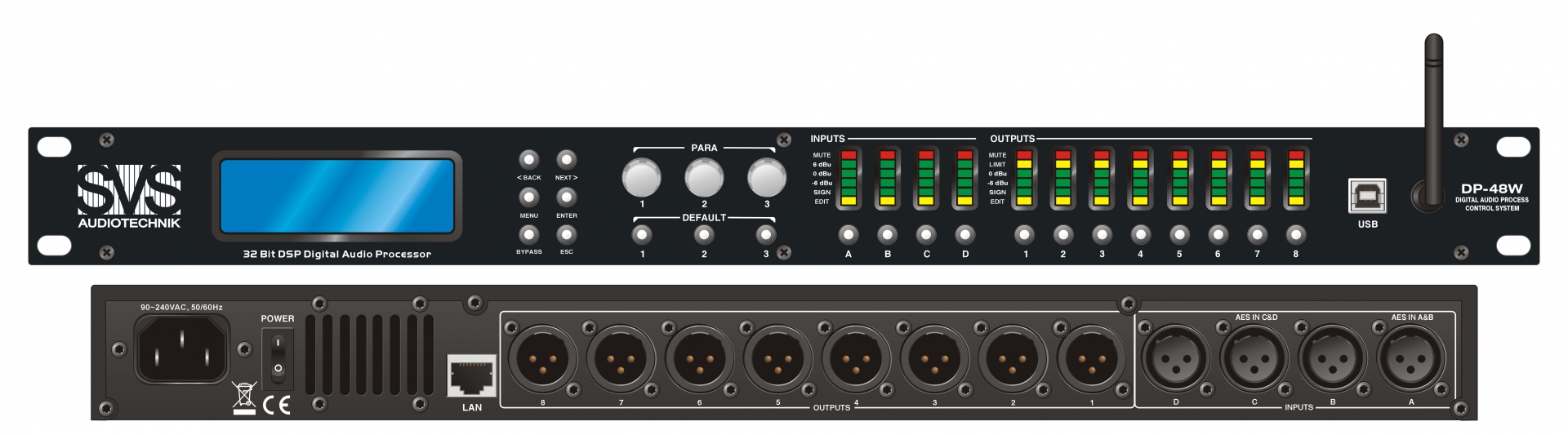 SVS Audiotechnik DP-48W Цифровой процессор: 4 входа 8 выходов в Жуковском