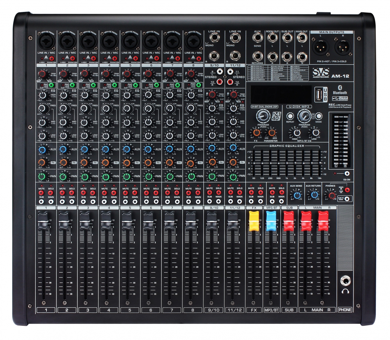 SVS Audiotechnik mixers AM-12 Микшерный пульт аналоговый, 12-канальный в Жуковском