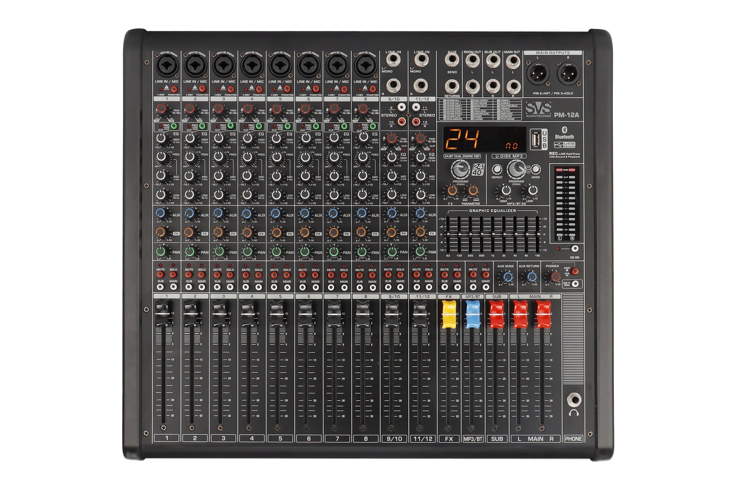 SVS Audiotechnik mixers PM-12A Активный аналоговый микшерный пульт, 12-канальный в Жуковском